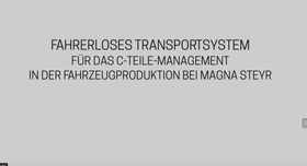 Folie Fahrerloses Transportsystem